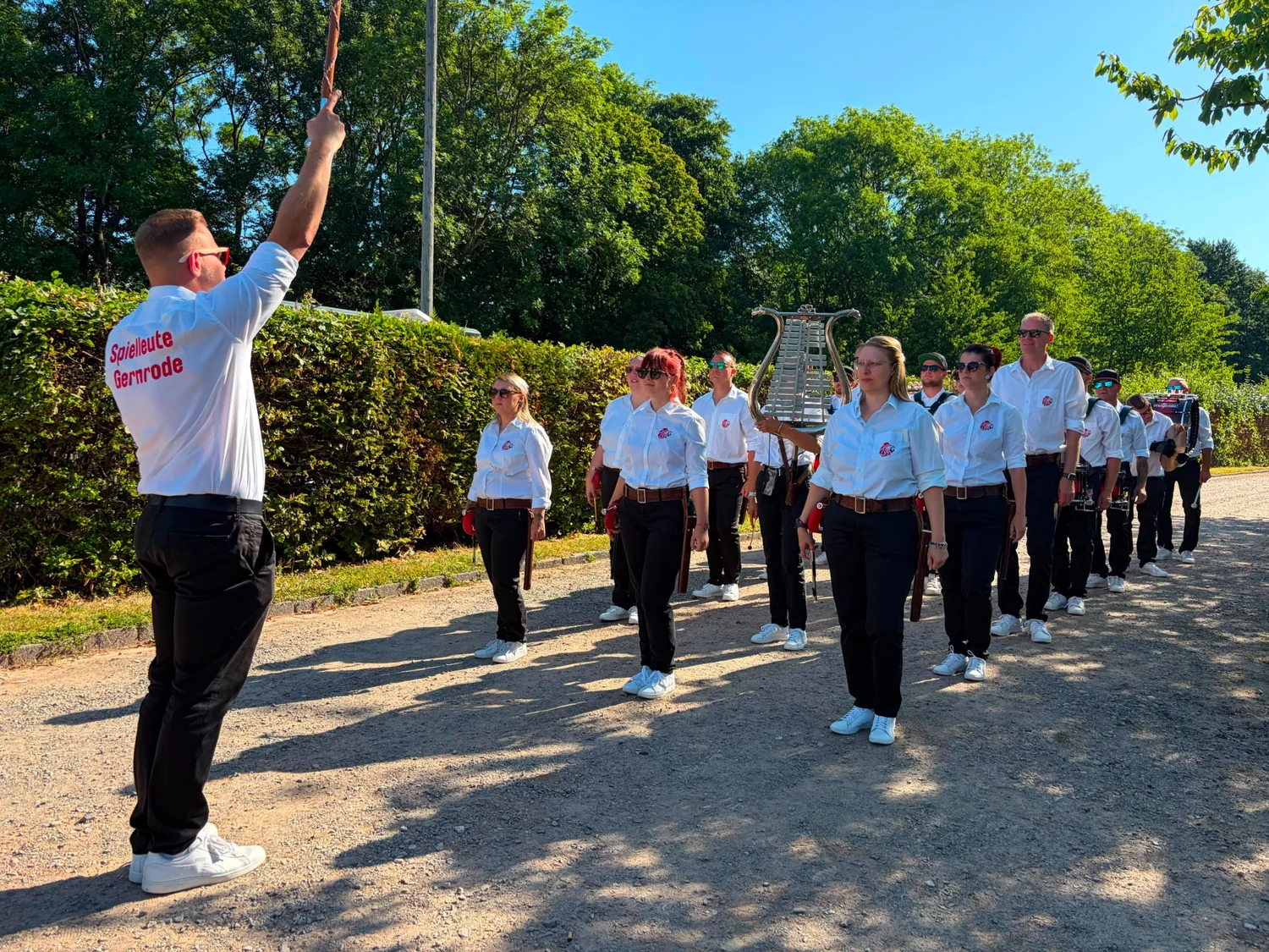 Spielleute beim Schützenfest Gernrode