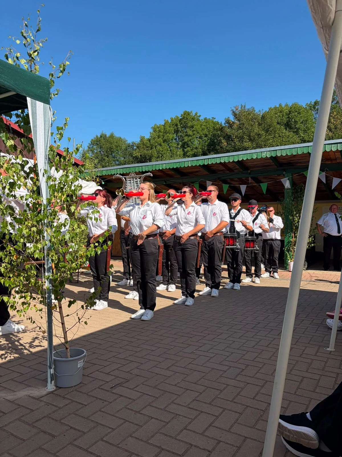 Spielmannszug beim Schützenfest Gernrode
